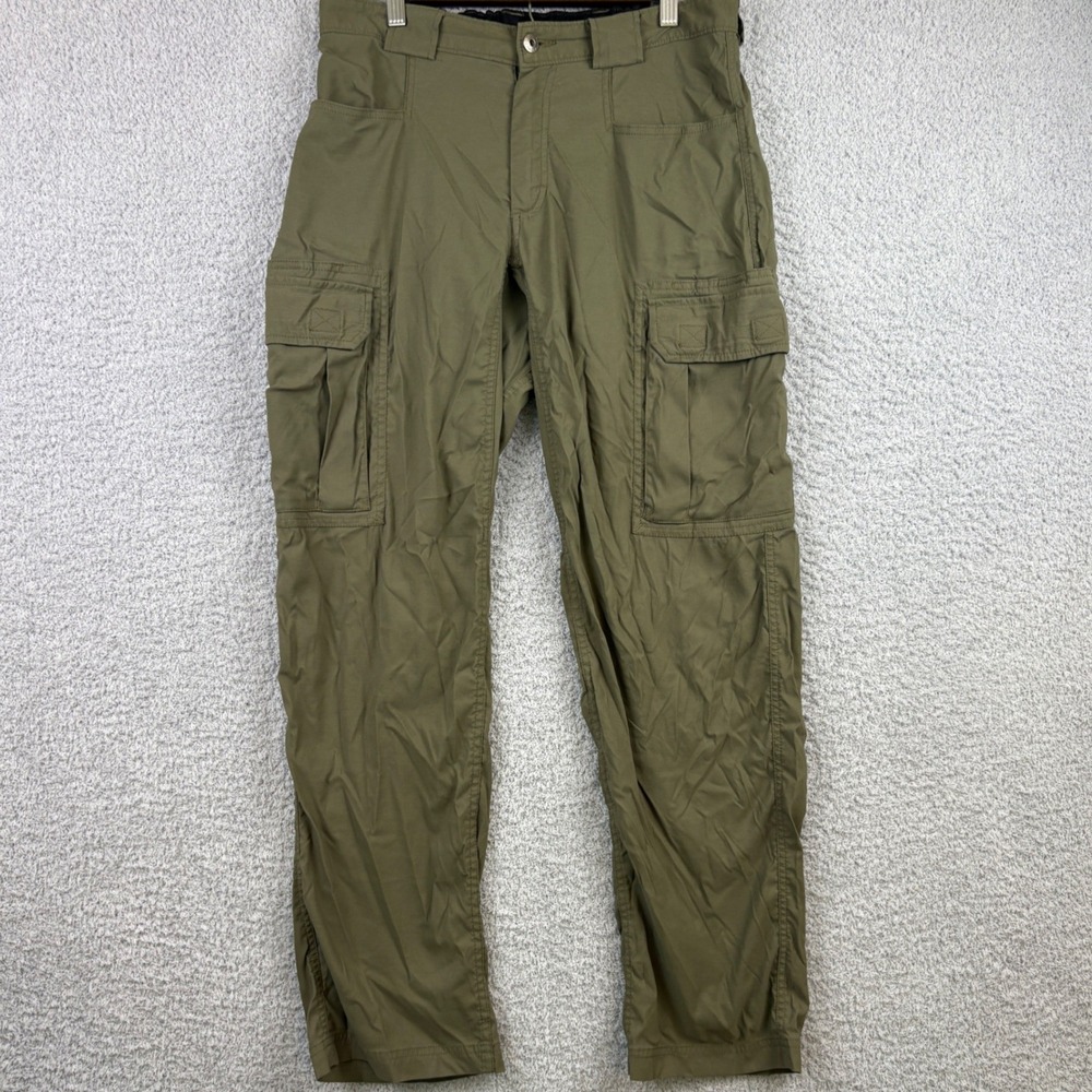 Duluth Cargo Pants Mens Medium 32x30 Green Nylon Stretch Hiking Workwear Outdoor